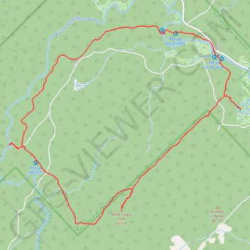 Trace GPS Parc Régional des Appalaches - 2ème jour, itinéraire, parcours