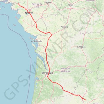 Trace GPS TT22 J1 L30/05 : Villemur-sur-Tarn à Pontchâteau, itinéraire, parcours