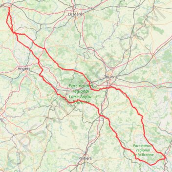 Trace GPS BRM 600 - Audax Lavallois, itinéraire, parcours