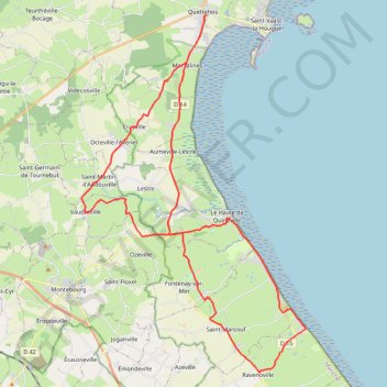 Trace GPS 1 - VDSC Route 45km, itinéraire, parcours