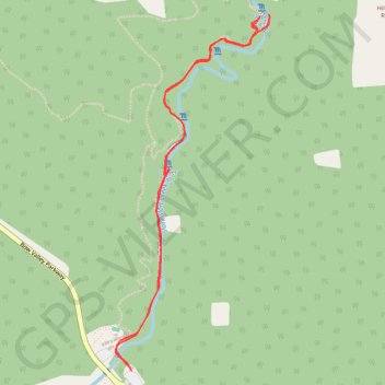 Trace GPS Johnston Canyon - Upper Falls, itinéraire, parcours