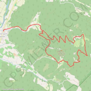 Trace GPS Cirkwi-LE_ROCHER_DES_AURES, itinéraire, parcours