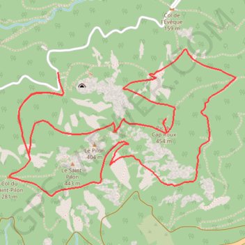 Trace GPS Le tour du Pic du Cap Roux - Saint-Raphaël (Agay), itinéraire, parcours