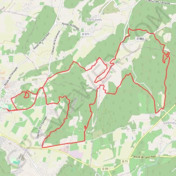 Trace GPS Trail des Truffières 2016 - Antistia - 20 km, itinéraire, parcours