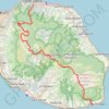 Trace GPS Traversée de l'île de la Réunion de Saint-Denis à Saint-Philippe, itinéraire, parcours