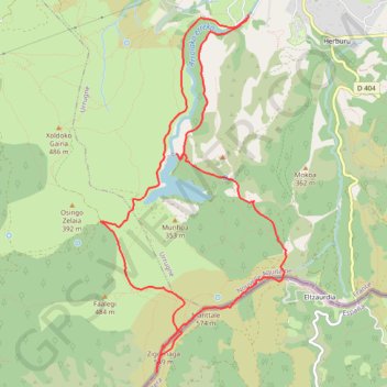 Trace GPS 2022/12/27 Mandale y Zigorriaga en circuit depuis chemin de Mikelxobatia, itinéraire, parcours