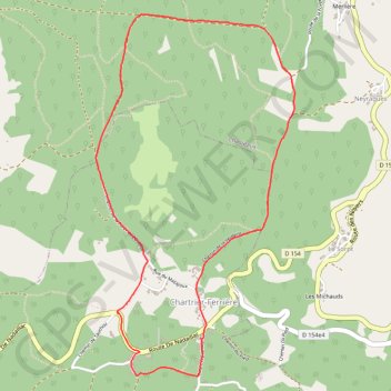 Trace GPS Circuit-02-Vert-6km-85m, itinéraire, parcours