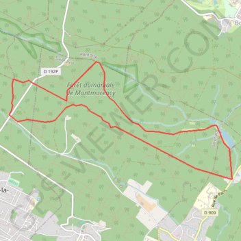 Trace GPS Jogging Forêt de Montmorency, itinéraire, parcours
