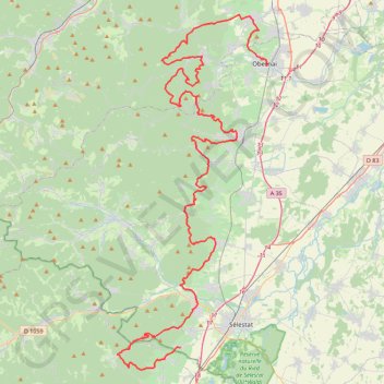 Trace GPS Trail Alsace Grand Est by UTMB® - Ultra-Trail des Païens, itinéraire, parcours