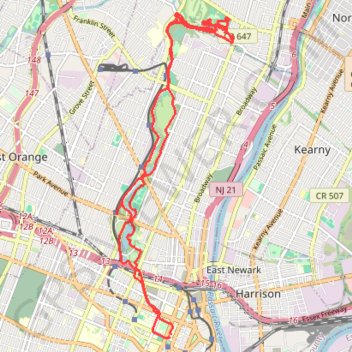 Trace GPS Cherry blossom, itinéraire, parcours