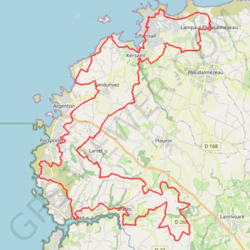Trace GPS Pays d'Iroise, itinéraire, parcours