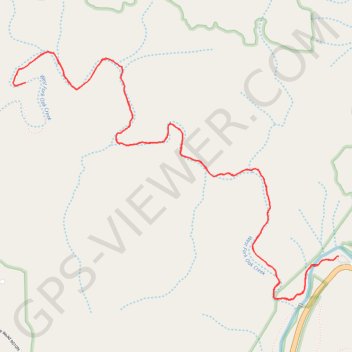 Trace GPS West Fork Oak Creek Canyon, itinéraire, parcours