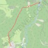 Trace GPS Cascade de la Doriaz (Saint-Jean-d'Arvey, France), itinéraire, parcours