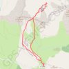 Trace GPS Col et Lac de l' Oule depuis le Col du Granon, itinéraire, parcours