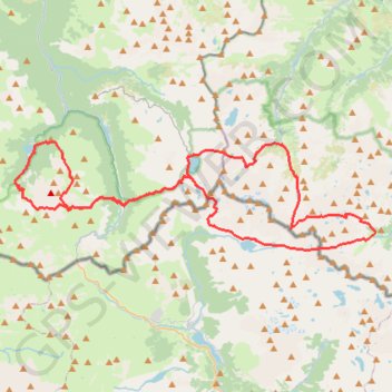 Trace GPS Tour du Balaïtous et du Pic du Midi d'Ossau, itinéraire, parcours