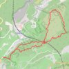Trace GPS Rando Cassis - Mont Gibaou, itinéraire, parcours