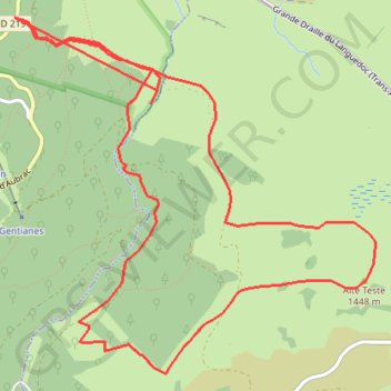 Trace GPS Station de Brameloup, itinéraire, parcours