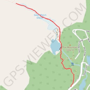 Trace GPS Saint Mary's Glacier, itinéraire, parcours