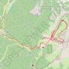 Trace GPS Chamechaude par le Canyon et descente par le Jardin (Chartreuse), itinéraire, parcours
