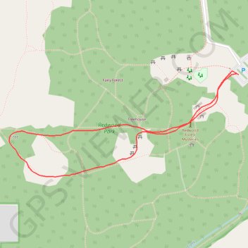 Trace GPS Redwood Park Loop, itinéraire, parcours