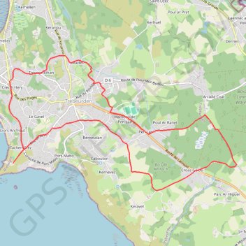Trace GPS Circuit de découverte de Trébeurden, itinéraire, parcours