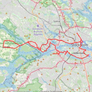 Trace GPS 2.1 Drottningholm, itinéraire, parcours