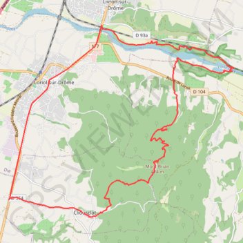 Trace GPS Cliousclat (26), itinéraire, parcours