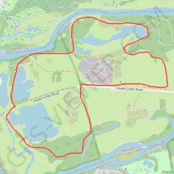 Trace GPS Snyder's Flats Loop, itinéraire, parcours