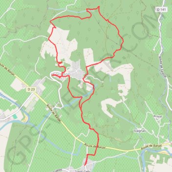 Trace GPS Saint Gély - Malabruguière, itinéraire, parcours