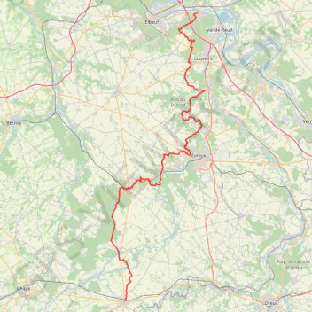 Trace GPS Pont-de-l'Arche - Verneuil-sur-Avre, itinéraire, parcours