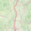 Trace GPS Dijon - Lyon étape 1 : jusqu'à Tournus 🍇, itinéraire, parcours