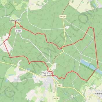 Trace GPS De Gambaiseuil à Saint-Léger-en-Yvelines, itinéraire, parcours