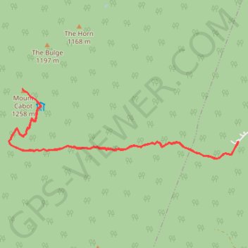 Trace GPS Mount Cabot, itinéraire, parcours