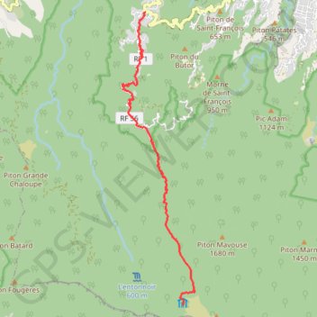 Trace GPS Le Brulé - Gite de la Roche Ecrite, itinéraire, parcours