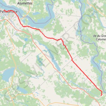 Trace GPS Pembroke - Renfrew, itinéraire, parcours