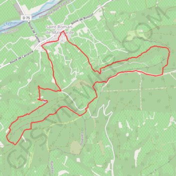 Trace GPS Saint-Roman-de-Mallegarde, itinéraire, parcours