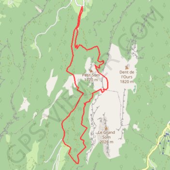 Trace GPS Grande Chartreuse depuis Ruchère, itinéraire, parcours