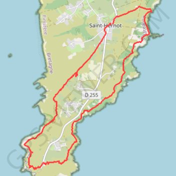 Trace GPS Cap de la Chèvre, itinéraire, parcours