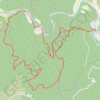 Trace GPS Vallée de la Cèze par Montclus, itinéraire, parcours
