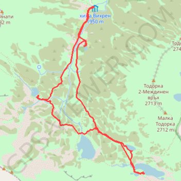 Trace GPS Bynderishki Lakes (circular), itinéraire, parcours