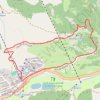 Trace GPS Montgenèvre - Circuit du Montquitaine en boucle, itinéraire, parcours