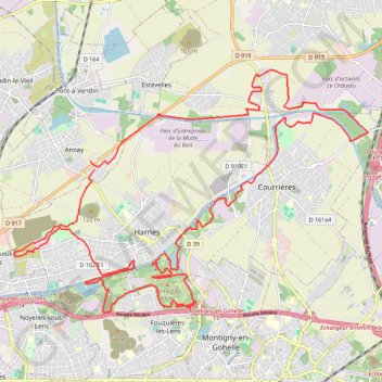 Trace GPS Rando de la Saint-Valentin, Annay-sous-Lens, itinéraire, parcours