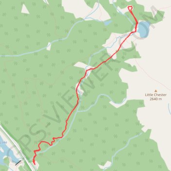 Trace GPS Chester Lake - Elephant Rocks, itinéraire, parcours