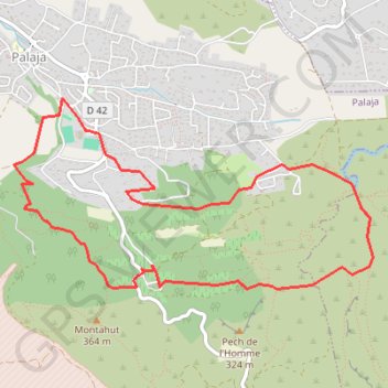 Trace GPS Palaja-Cassagnac, itinéraire, parcours