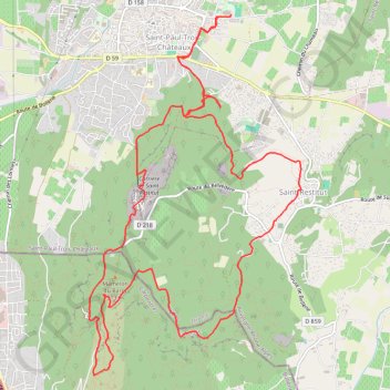 Trace GPS Marche trail truffieres, itinéraire, parcours