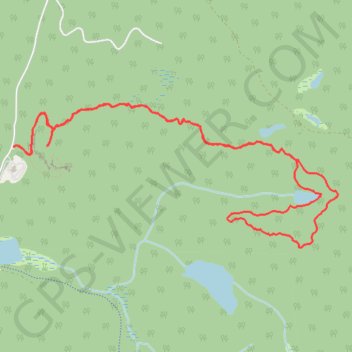 Trace GPS Mont Larose - Nid de l'Aigle - Boucle de la Loutre, itinéraire, parcours