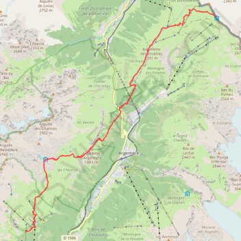 Trace GPS TMB - 6 - Col de Balme - La Flégère par le lac blanc, itinéraire, parcours