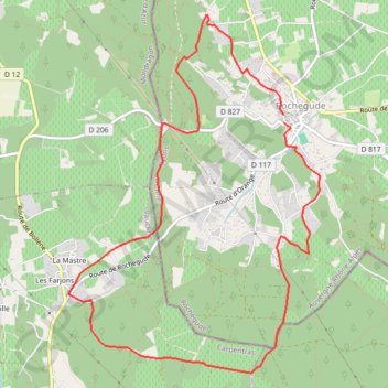 Trace GPS Vers Rochegude, itinéraire, parcours
