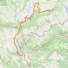 Trace GPS GR5 De Bessans (Savoie) à Montgenèvre (Hautes-Alpes), itinéraire, parcours