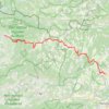 Trace GPS De Bédoin à Forcalquier, itinéraire, parcours